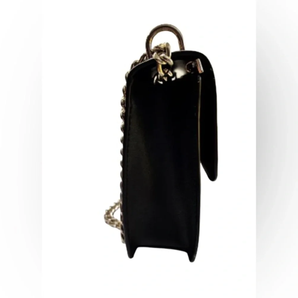 Kate Spade Remi Flap Leopard Print Black Crossbody Bag